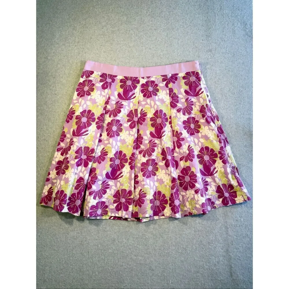 vintage y2k boho Hillard and Hanson floral cotton skirt 16